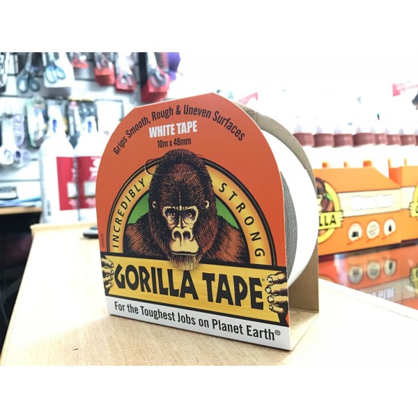 Gorilla White Tape (10m x 48mm)
