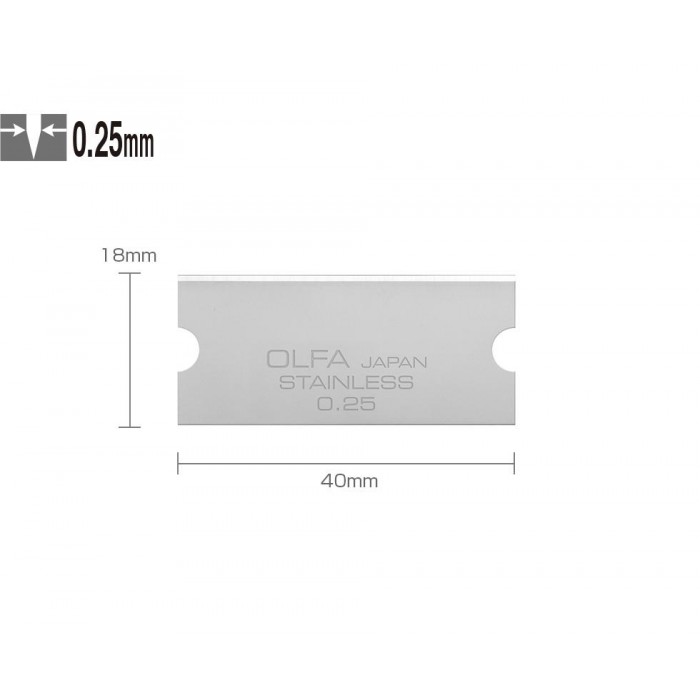 Olfa 40mm GSR-2 Stainless Steel Blade Mini Glass Scraper