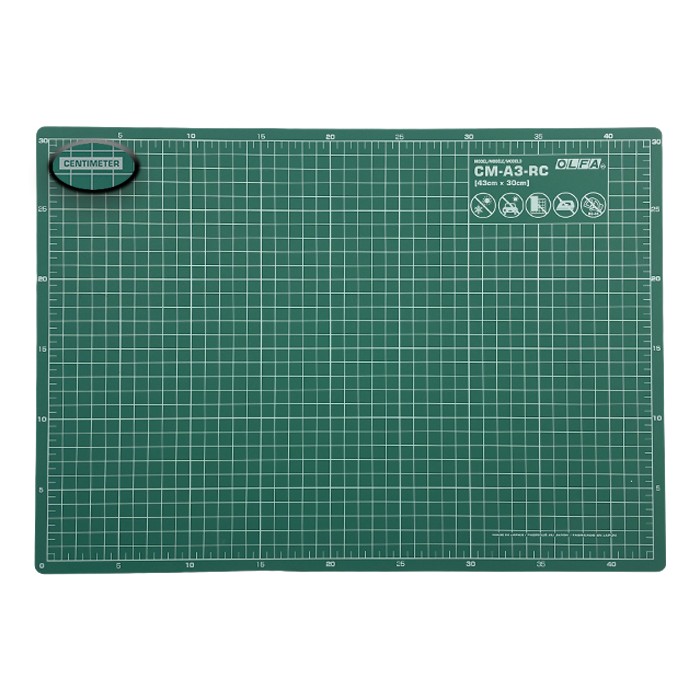 Green 30 x 45 cm - Cutting Mat Self-Healing (A3 format)