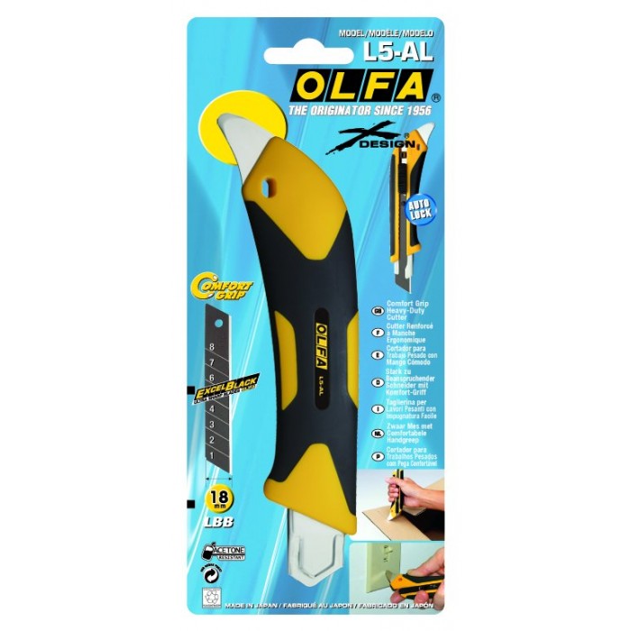 Olfa Olfa OLF/L5AL X-Design 18mm Auto Lock Cutter with Hard Metal