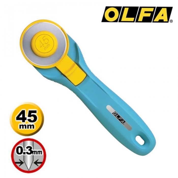 Olfa Rotary Cutter 45mm RTY-2/C - Splash Aqua