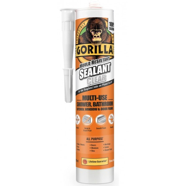 Gorilla Clear Silicone Sealant (295ml)