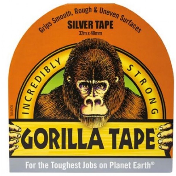Gorilla Silver Tape (32m x 48mm) 